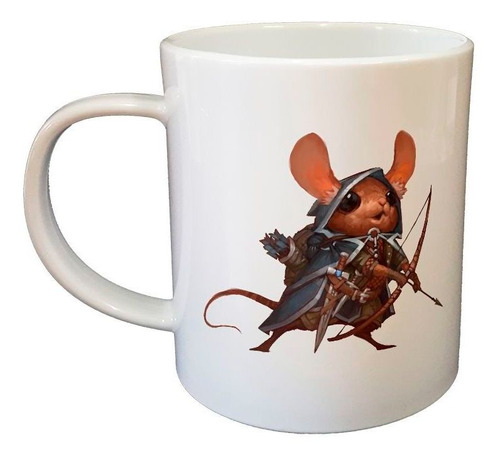 Taza De Plastico Raton Flecha Arco Espada Guerrero