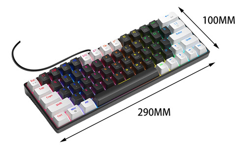 Teclado Mecânico Com Fio Usb Teclado De Estilo B