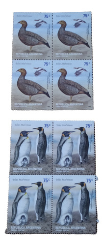 Estampillas,fauna Islas Malvinas,año 2002