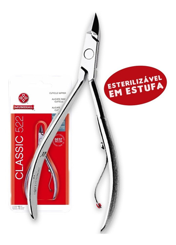 Imagem 2 de 5 de Alicate Cutícula Mundial + Espatula + Palito - 1 De Cada Wxz