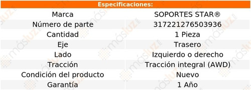 (1) Tope P/suspensión Tras G Cherokee V8 6.1l 06/10 S Star