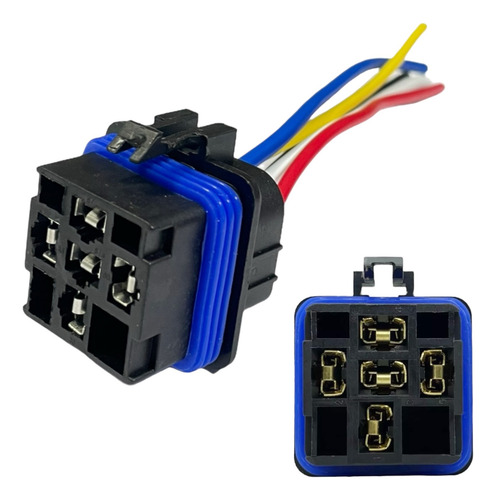 Socket Relay Impermeable Arnes Conector Relevador 5 Pin 12v