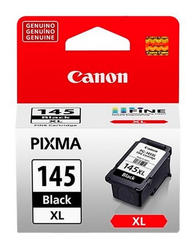 Cartucho de tinta original Canon Pg145 preto 8ml 180 páginas