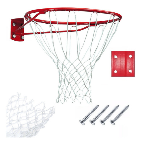 Imagen 2 de 6 de Kit De Basketball Aro Con Malla Balon . Set Basket Tamanaco