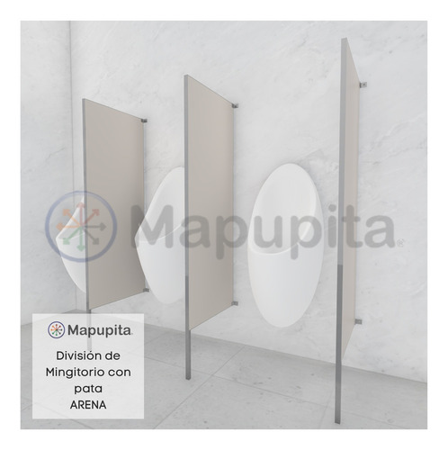División Mingitorio Con Pata Arena 60x150