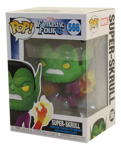 Boneco Funko Pop Quarteto Fantástico Super Skrull 566