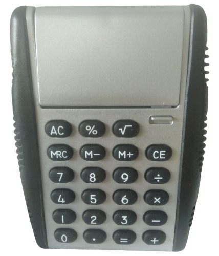 Mini Calculadora De Bolsillo, Con Base Apoyo 