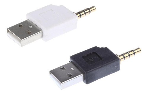 2 Unidades Usb 2.0 Para Adaptador De Conversor De 3,5 Mm