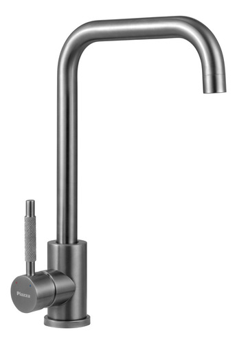 Griferia Gourmet Cocina Mesada Grafito Piazza 10303gf Acabado Mate Color Dorado Oscuro