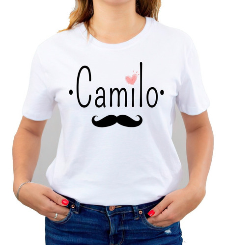 Polera Camilo Bigote Exclusivo Familiar 100% Algodón 634