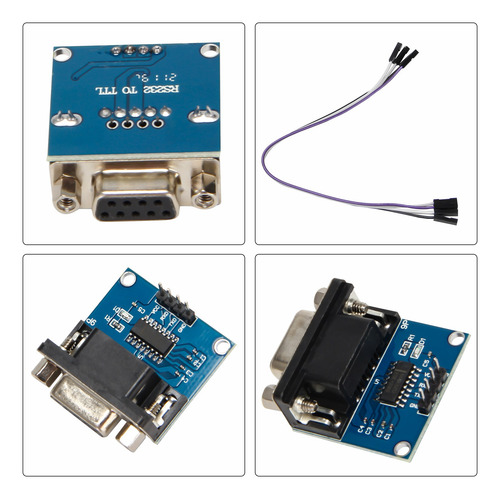 Módulo Conversor De Puerto Serie Rs232 A Ttl Max3232 Db9 Con