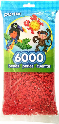 6000 - Bolso De Perlas, Color Rojo