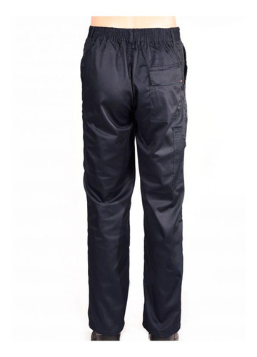 Imagen 4 de 7 de Pantalón Básico De Trabajo Azul - Mundo Trabajo