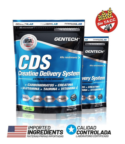 Creatina Blend Cds 800grs Sin Tacc Gentech Tienda Oficial