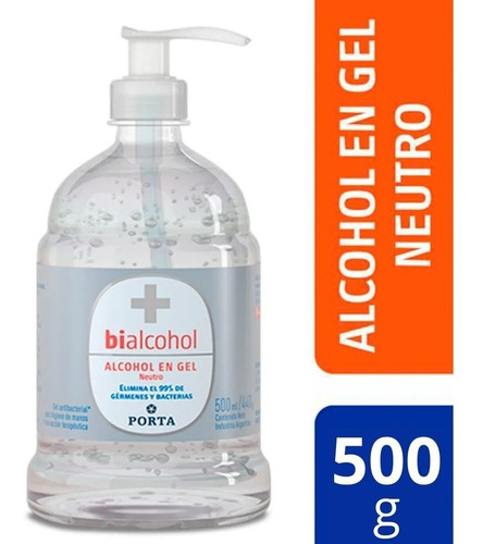  Alcohol Gel Antibacterial Con Dosificador 500ml Bialcohol 