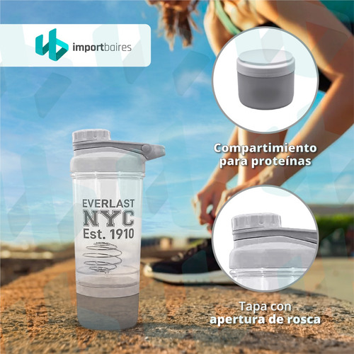 Imagen 5 de 10 de Combo Shaker Mezclador Batidor De Proteinas Suplementos