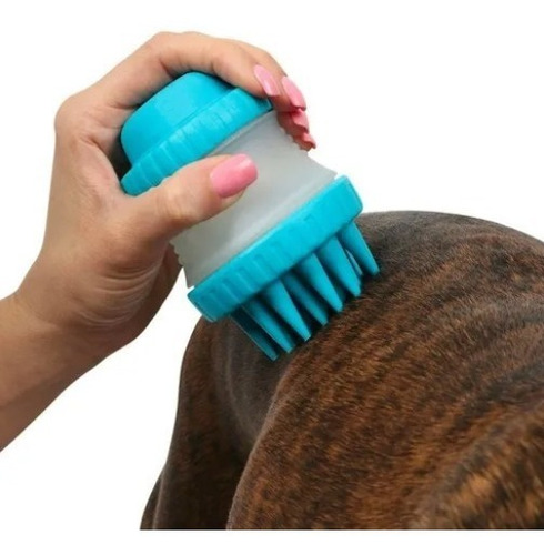 Imagen 3 de 4 de Cepillo De Silicona Gentle Dog Washer Para Perros Y Gatos