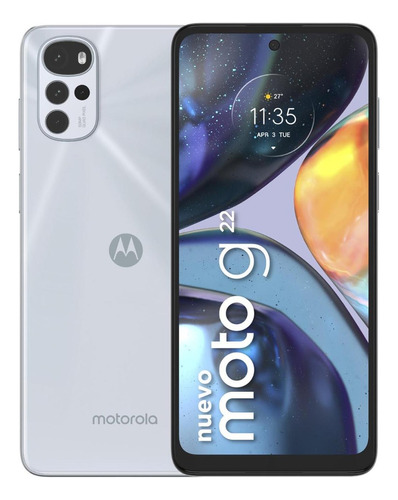 Celular Motorola G22 128 Gb Blanco Color Pearl white