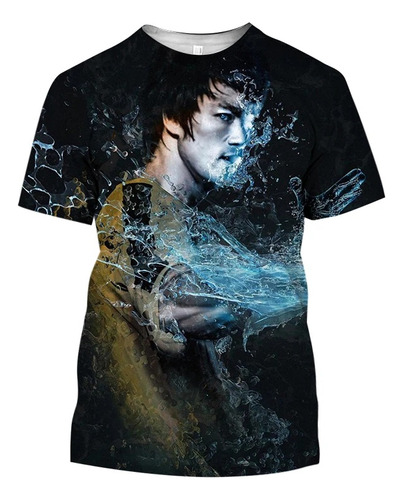 Camiseta De Manga Corta Con Estampado 3d De Bruce Lee