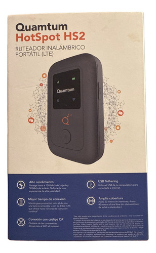 Quamtum Hotspot Hs2 - Incluye Un Chip Con Internet 600mb