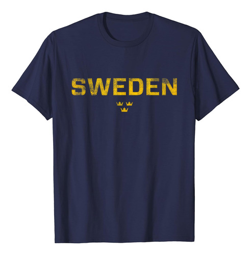 Camiseta Vintage Desgastada Deportiva De Suecia