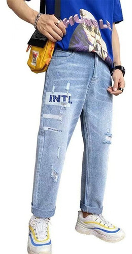 Jeans Largos Básicos Para Hombre N Wds02