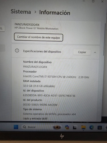 Hp Zbook Power G7 (Usado)