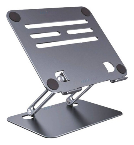 Suporte Laptop Stand Dj Notebook Macbook Dobrável Ajustável Cor Cinza