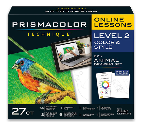 Prismacolor Técnica Juego Dibujo De Animales Nivel 2 27 Uni