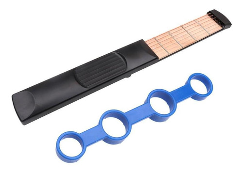 Portátil 6 Traste Bolso Ferramenta De Prática De Guitarra 