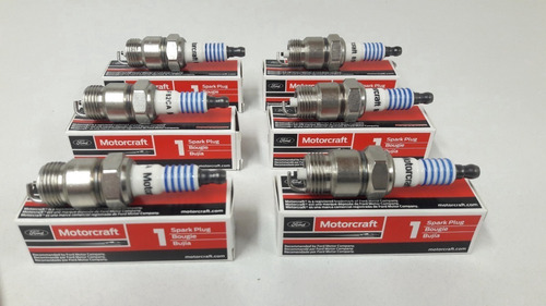 Imagen 2 de 10 de Bujias De Ford F-100 Juego X 6 Motor 221 Motorcraft!!! Bsf/82/c