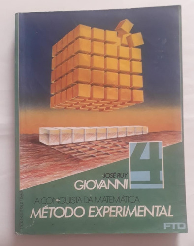 Conquista Da Matemática 4 = Método Experimental De 1986 = Livro De José Ruy Giovanni (Usado)