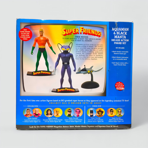 Aquaman E Black Manta - Super Friends - Dc Direct Lacrado!