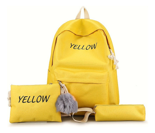 Mochila Set 3 Bolsas Viaje Lapicera Portatil Para Estudiant