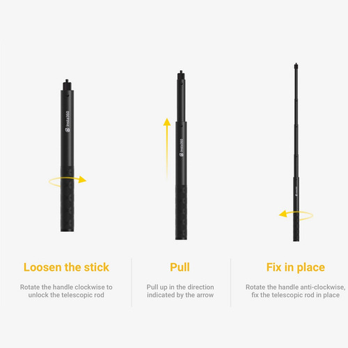 Insta360 - Palo Para Selfie Invisible (1/4 , 28 Cm A 120 Cm)