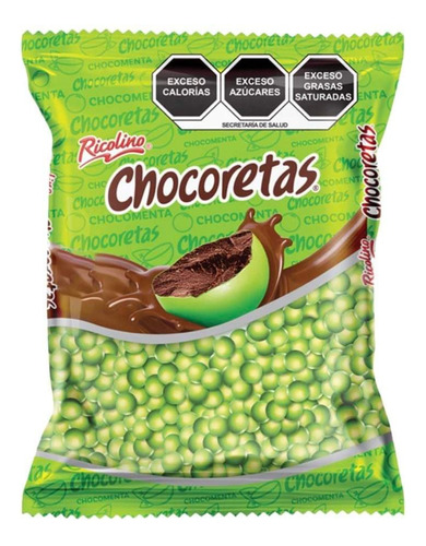 Chocoretas Ricolino Sabor Menta Chocolate Confitado 500g