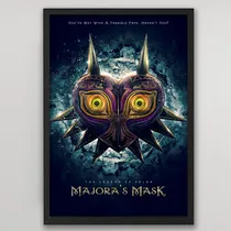 Comprar Cuadro The Legend Of Zelda Majoras Mask Madera Vidrio Z18