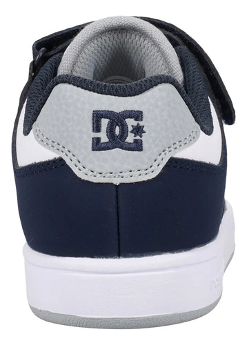 Dc Shoes Manteca 4 V Ps Para Niño Color Blanco, Marino, Gris