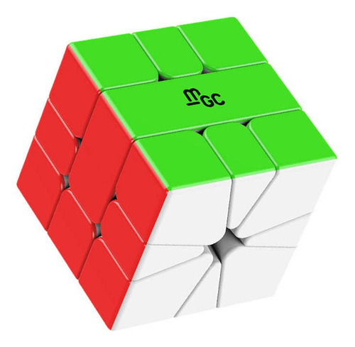 Cubo de estrutura sem adesivo colorido magnético Yj Mgc Square-1