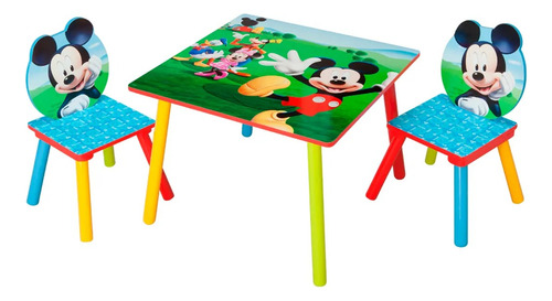 Juego De Mesa Y Sillas Disney Mickey Mouse Y Sus Amigos +3