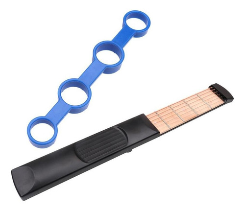 Portable 6-fret Pocket Guitar Practice Tool .