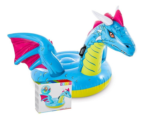 Flotador Inflable Dinosaurio Dragón Intex 57563 Piscina 2mt