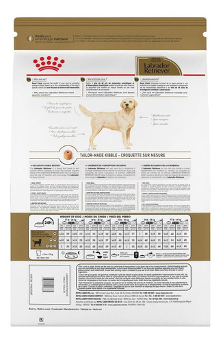 Imagen 2 de 2 de Alimento Royal Canin Breed Health Nutrition Labrador Retriever para perro adulto de raza grande sabor mix en bolsa de 13.6kg