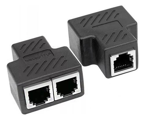 Divisor de empalme de red hembra Rj45, 2 entradas, 1 salida