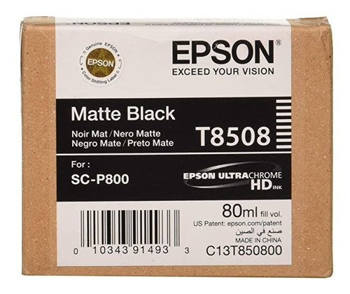 Tinta Negro Mate Epson Ultrachrome T850800 T850 Hd