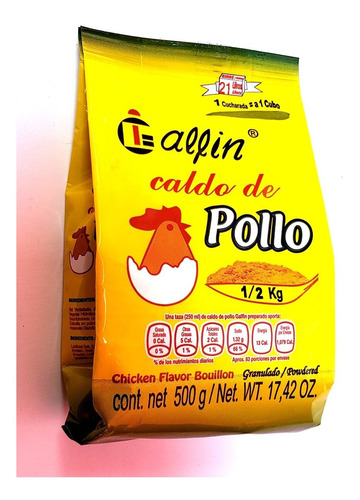 Consomé De Pollo Galfin Bolsa De 500 Grs