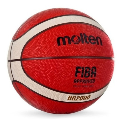 Imagen 3 de 10 de Pelota Basquet Molten Bg2000 Caucho Fiba N°7 Basket Nba