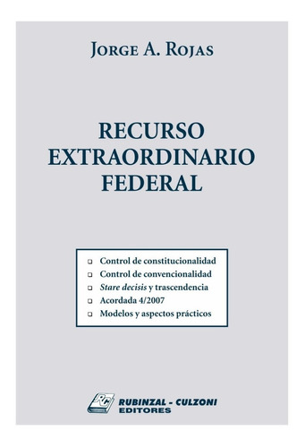 Recurso Extraordinario Federal - Rojas