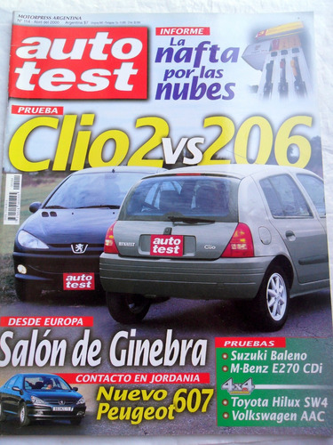 Auto Test 114 Clio Vs 206 * Suzuki Baleno * Toyota Hilux Sw4