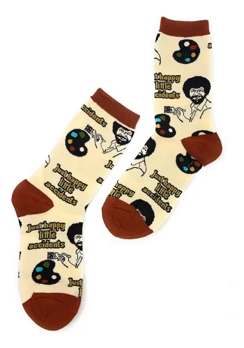 Ooohyeah - Calcetines Deportivos Novedosos De Bob Ross Para